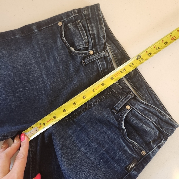 Silver Jeans Most Wanted Straight Leg Dark Wash Stretch High Rise Womens Size 28 - Picture 9 of 11